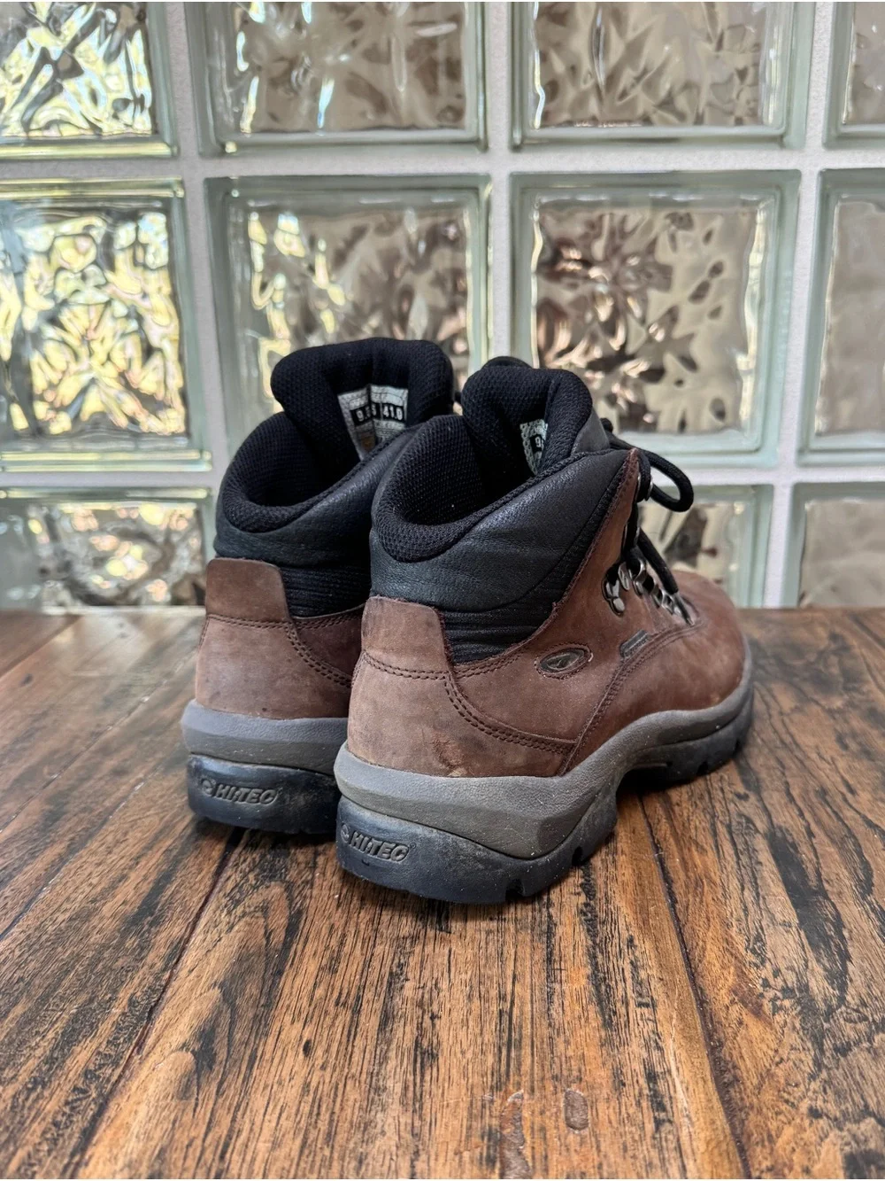 Men's $140 Hi-Tec Altitude IV Leather Brown Waterproof Hiking Boots 9.5
